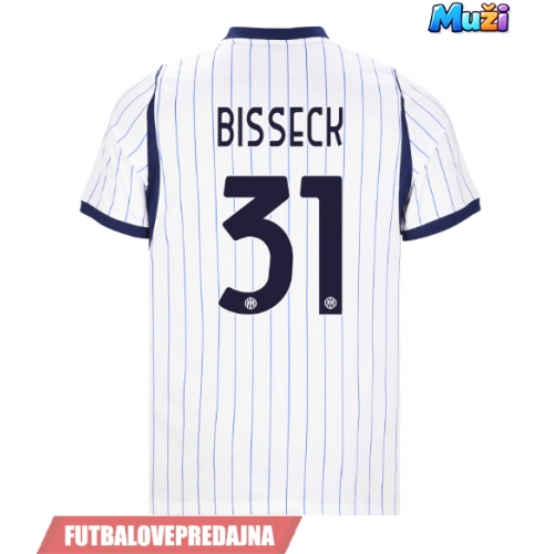 Lacne Muži Futbalové dres Inter Milan Yann Bisseck #31 2026-27 Krátky Rukáv - Preč